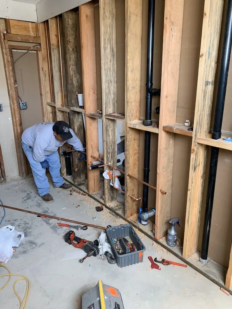 Commercial rough-in plumbing for Trenchless Sewer Repair in Swannanoa